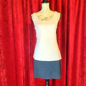 2 J. JILL ITEMS INCLUDED! Pale Pink Tank Top and Gray Skirt Set